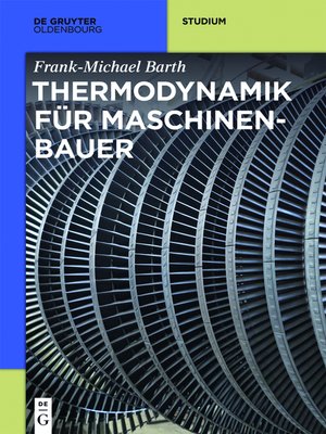 cover image of Thermodynamik für Maschinenbauer